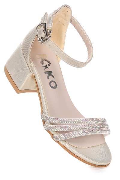 KİKO KİDS NOBE GÜNLÜK KIZ ÇOCUK 4 CM TOPUKLU SANDALET AYAKKABI