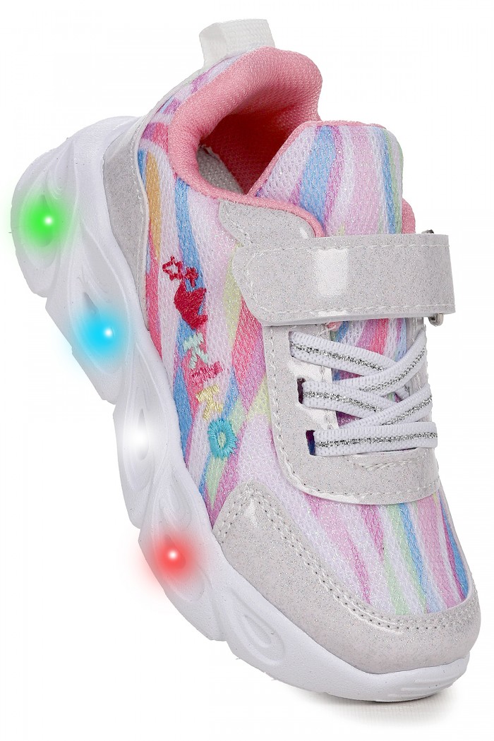 KİKO KİDS TENO CIRTLI IŞIKLI KIZ BEBEK SPOR AYAKKABI