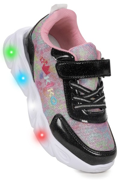 KİKO KİDS TENO CIRTLI IŞIKLI KIZ ÇOCUK SPOR AYAKKABI